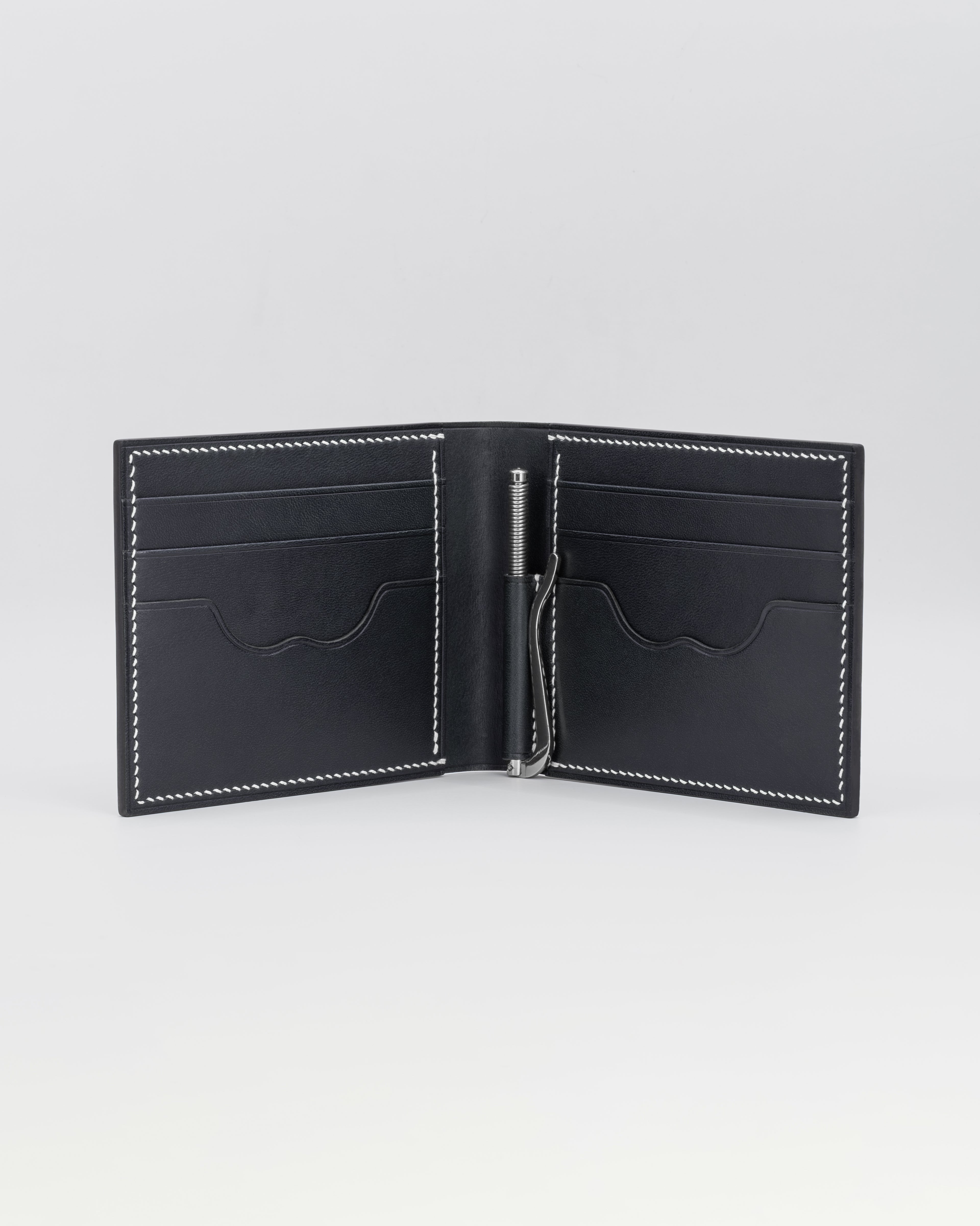 Touter Bifold Clip Wallet - Neutral Black