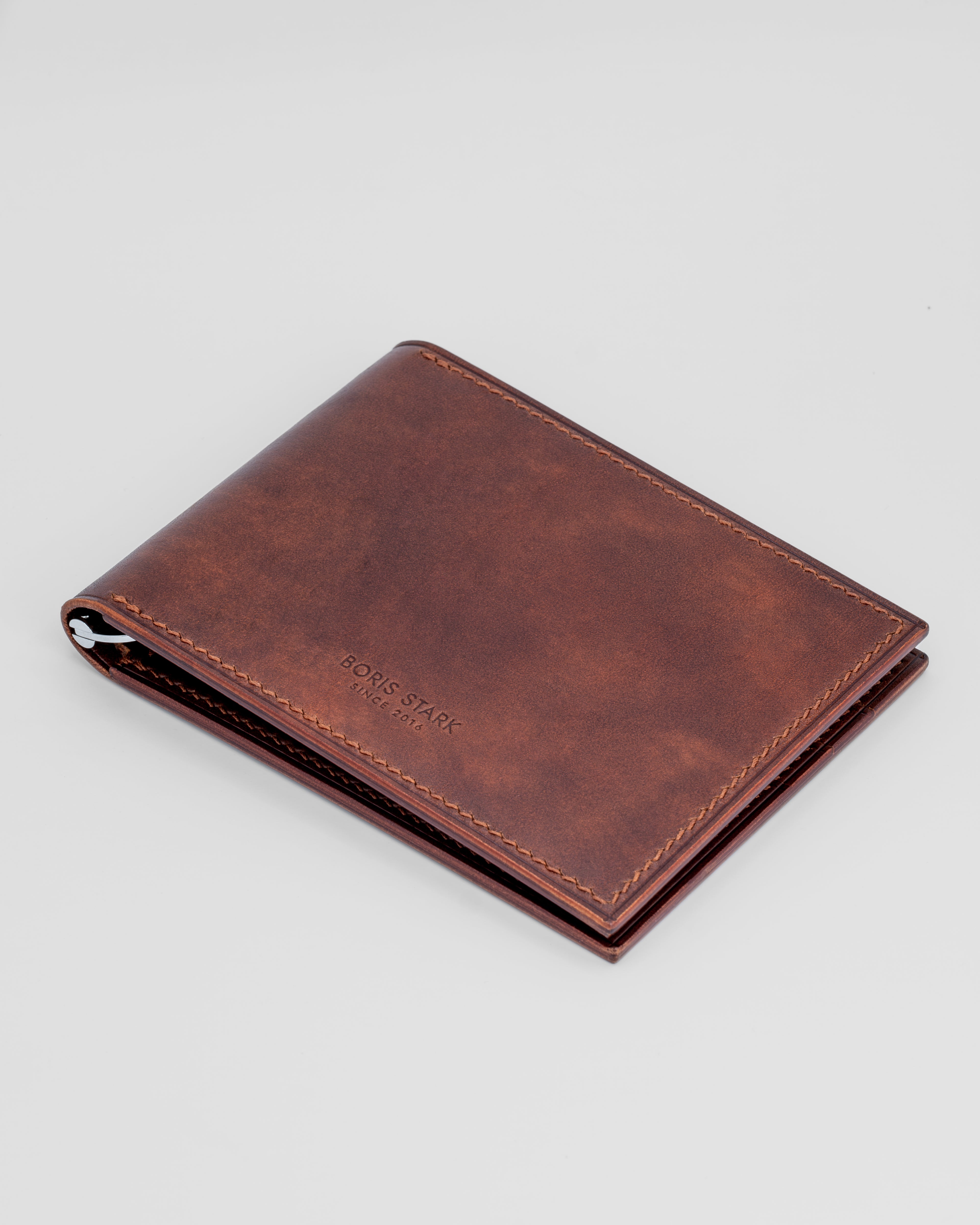 Touter Bifold Clip Wallet - Museum Brown