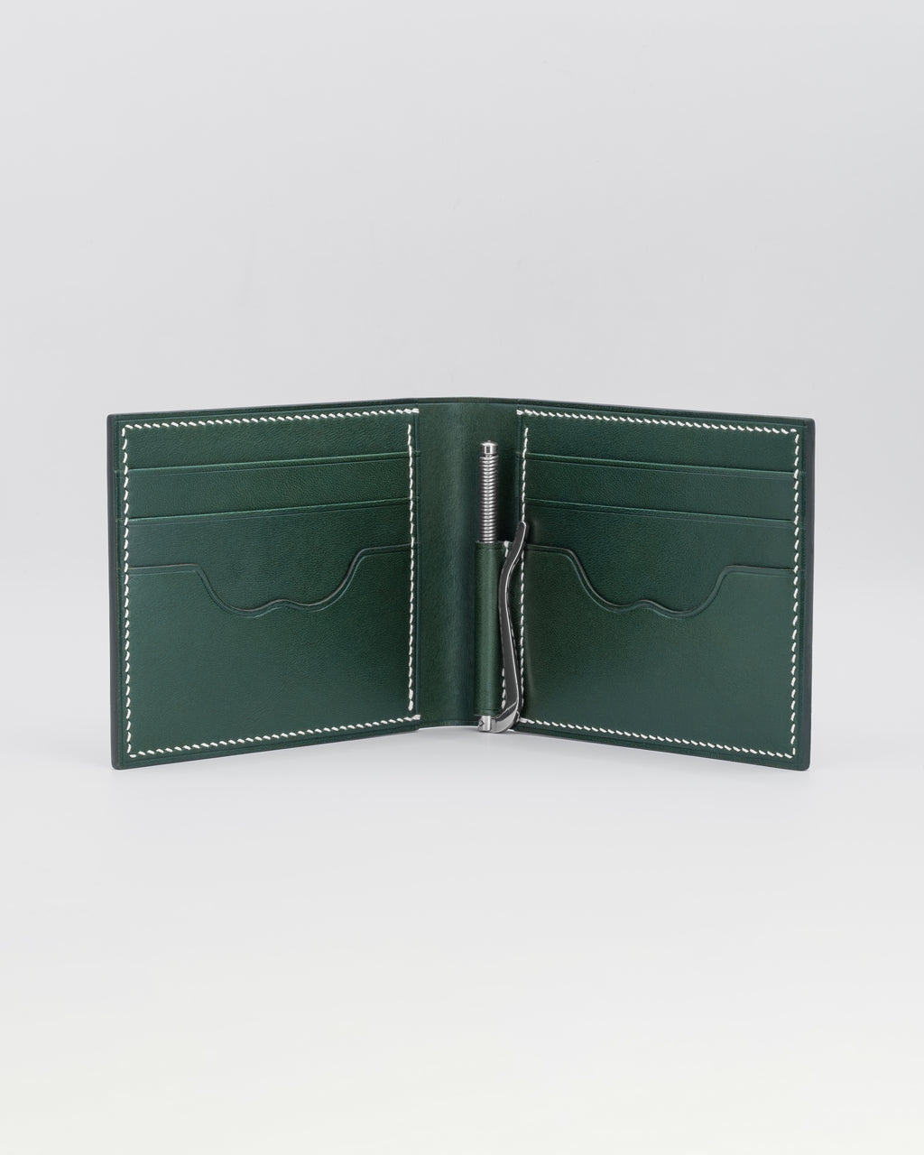 Touter Bifold Clip Wallet - Emerald Green