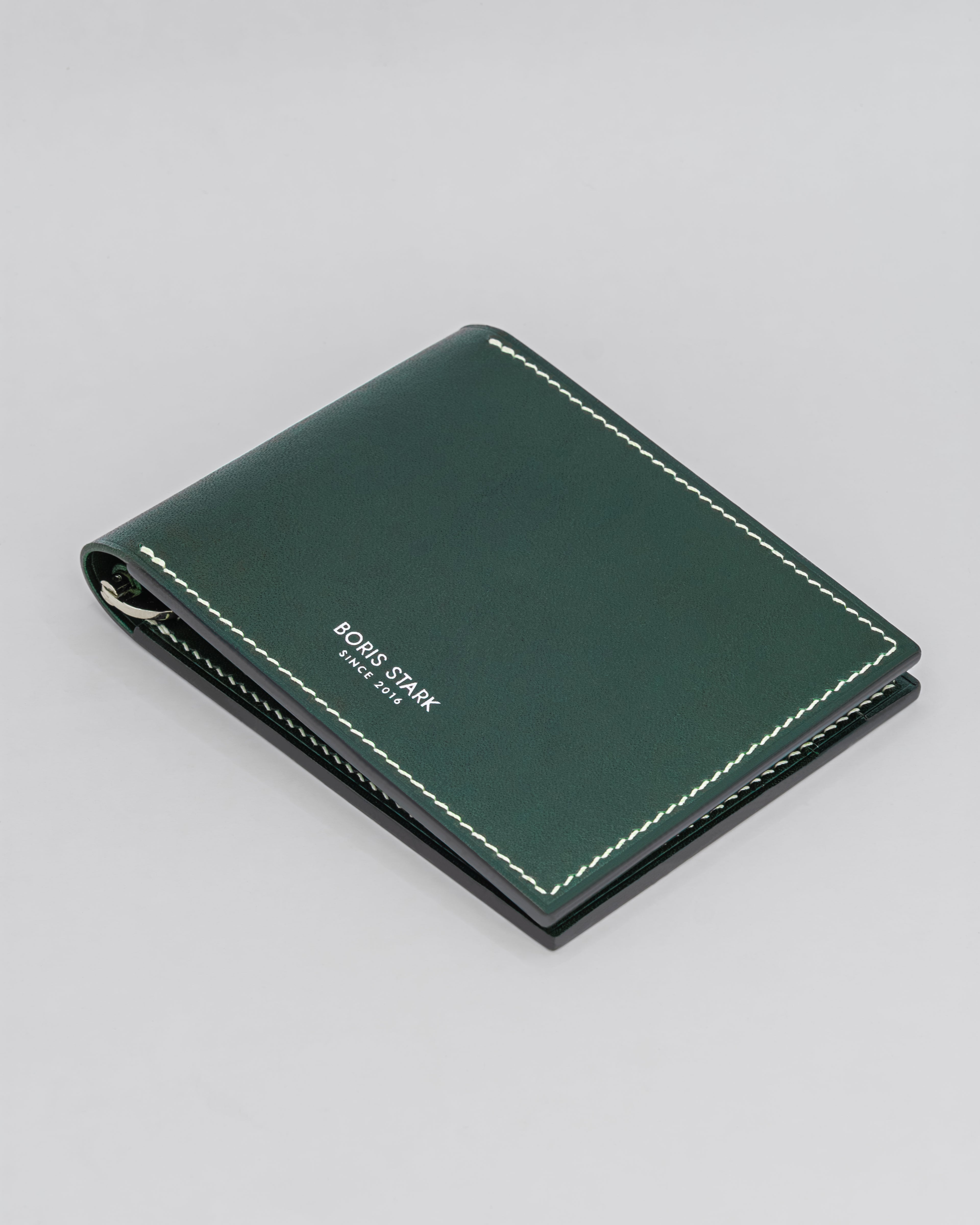 Touter Bifold Clip Wallet - Emerald Green