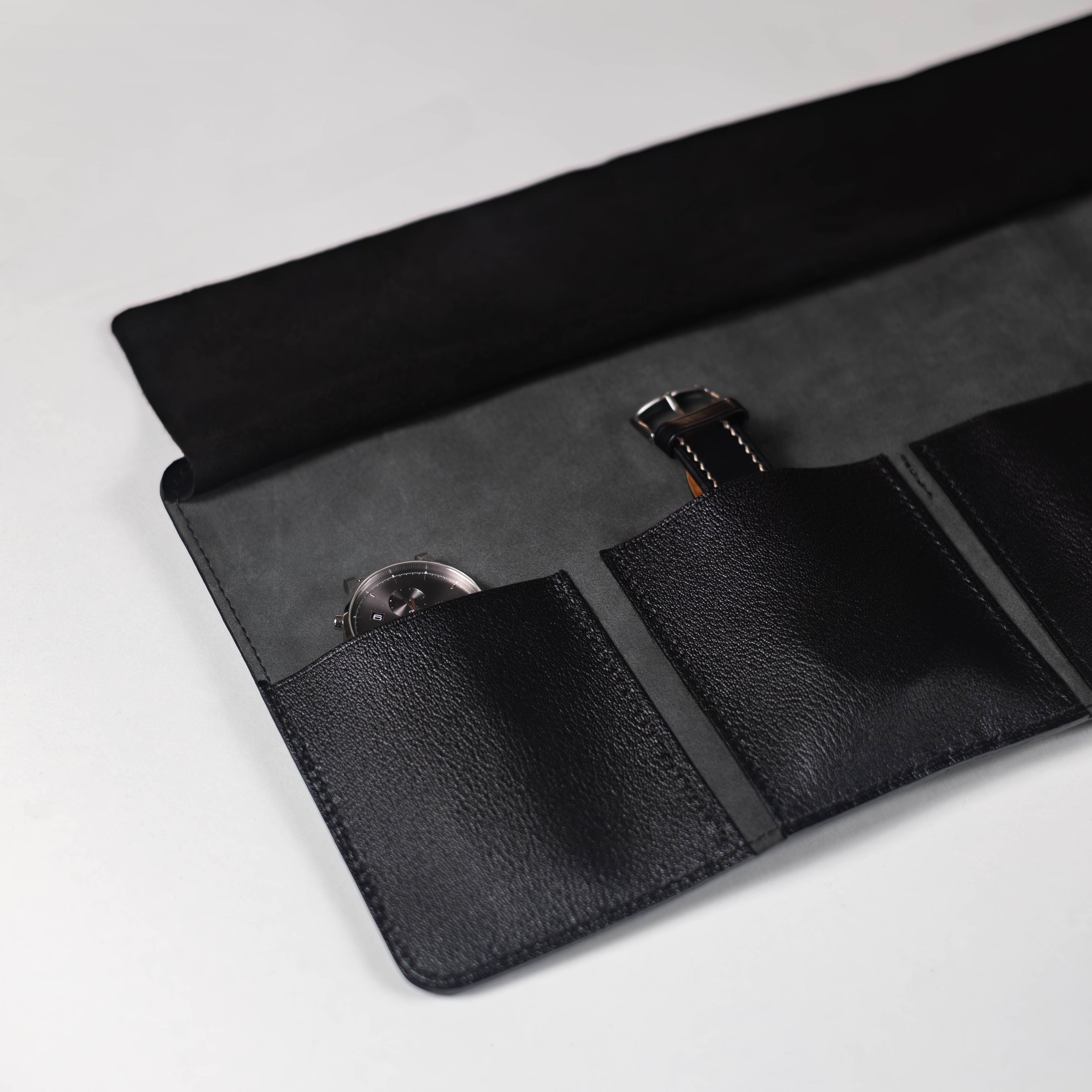 Cote Watch Fold Case - Neutral Black