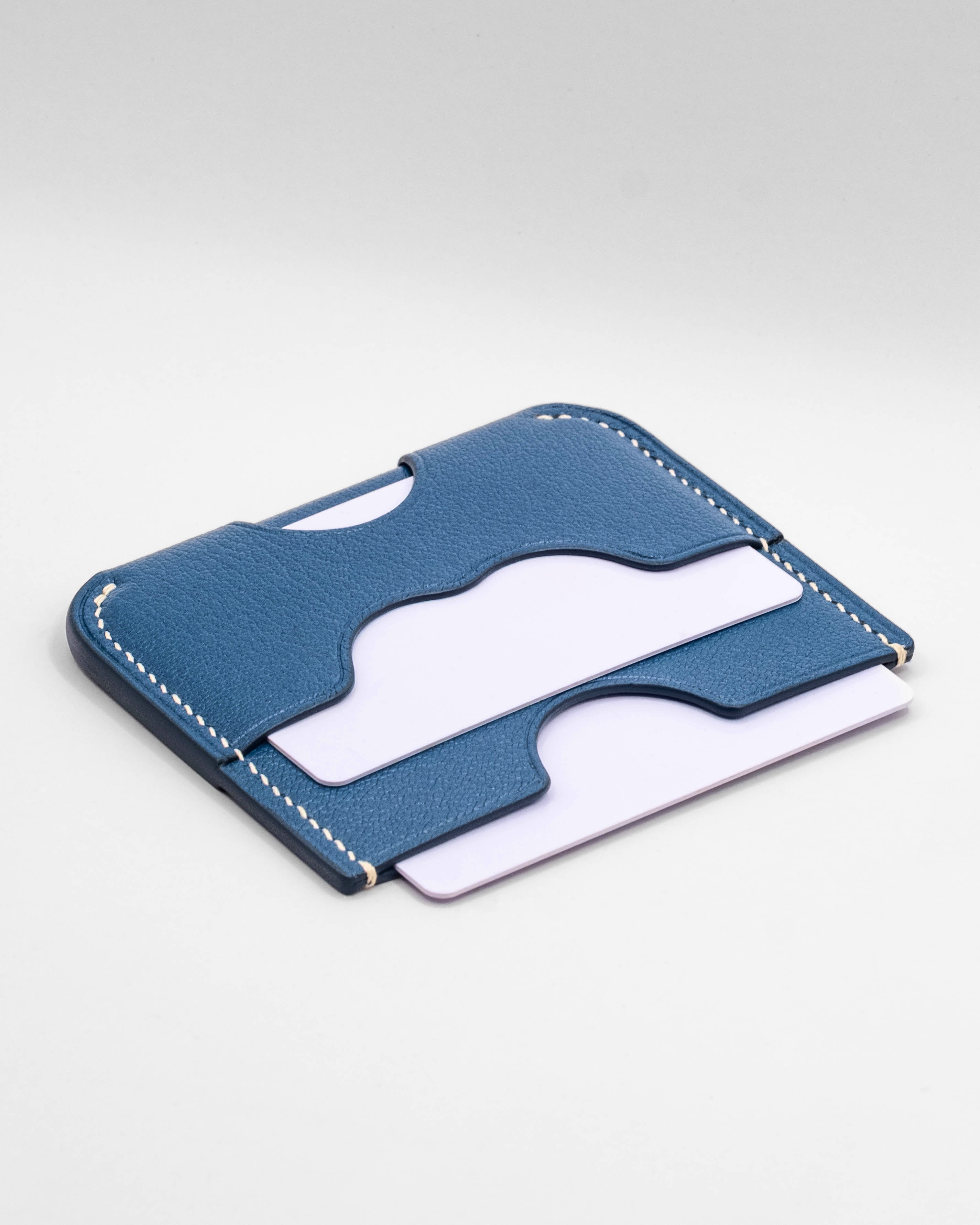 Solis Card Holder - Aquamarine Blue