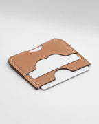 Solis Card Holder - Camel Brown